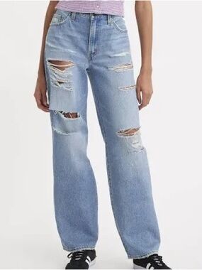 Levi’s Distressed Baggy Dad Jeans Size 24